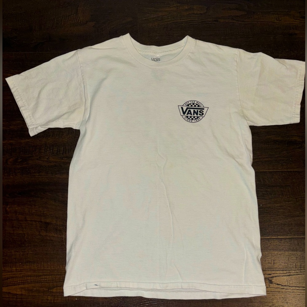 Vans men’s size small white tee